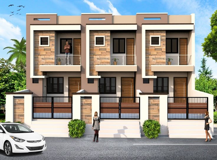Sustainable Row house architects