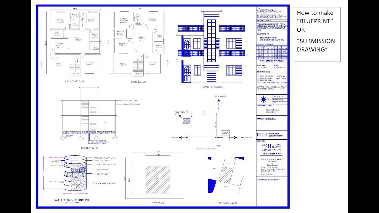 House plan blueprint architect design