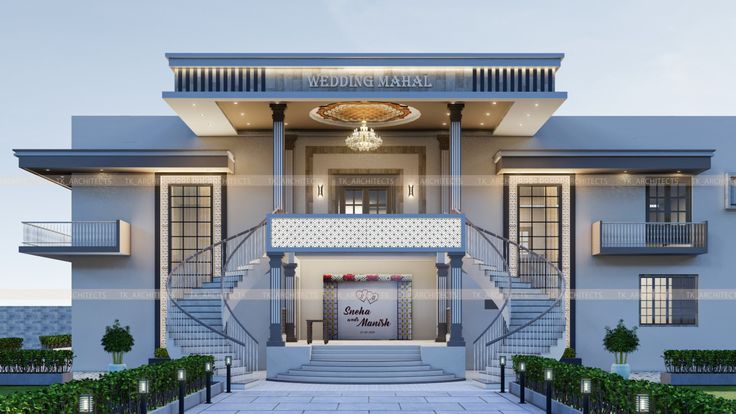 Marriage Hall Design Lawn Architect